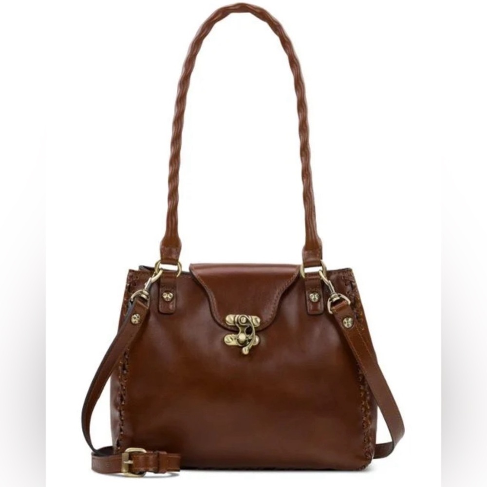 PATRICIA NASH Handbag Rosalia Leather Shoulder Bag Cognac AUTHENTIC NWT - Picture 1 of 15